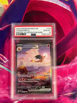 Charizard ex 199/165 Scarlet & Violet 151 PSA Graded 10 English Pokemon TCG - Image 1
