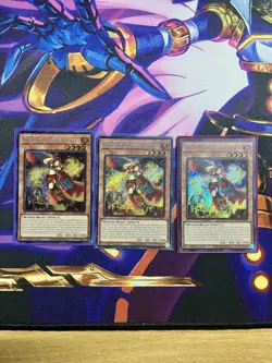 3x Yugioh Fire King Courtier Ulcanix PLAYSET ROTA-EN098 Secret Rare - Image 1