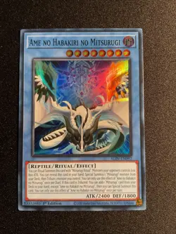 Yugioh Ame No Habakiri No Mitsurugi ALIN-EN092 Super Rare Alliance Insight NM 1x - Image 1
