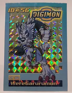 Bandai Digimon Trading Card ID#56 Weregarurumon Toy Exclusive Holo Rare - Image 1