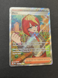 MELA 140/131 Ultra Rare Holo Prismatic Evolutions Pokemon Card TCG Pack Fresh - Image 1