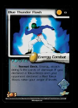 Blue Thunder Flash 13 Dragon Ball Z Trading Card TCG CCG - Image 1