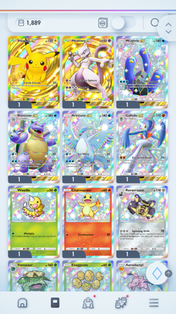 Pokemon TCG (Trading Card Game) Pocket 2 Crown Pikachu + Mewtwo 2530+ Pack HG - Image 3