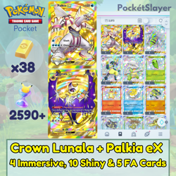 Pokemon TCG (Trading Card Game) Pocket 2 Crown Palkia + Lunala 2590+ Pack HG - Image 1