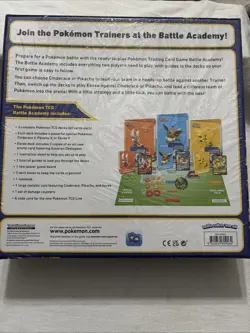 Pokemon TCG TRADING CARD GAME BATTLE ACADEMY Cinderace V Pikachu V Eevee V CASE - Image 2