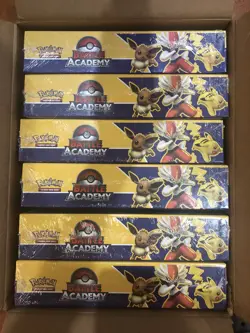 Pokemon TCG TRADING CARD GAME BATTLE ACADEMY Cinderace V Pikachu V Eevee V CASE - Image 1