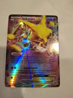 Pokemon TCG Alakazam EX 25/124 Ultra Rare Holo Card XY Fates Collide - Image 1