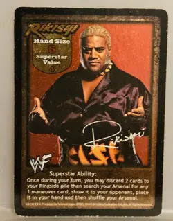 WWE Raw Deal Rikishi 13 Card Lot - Image 1