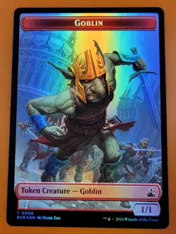 1x Goblin & Angel (0003) | FOIL TOKEN | Ravnica Remastered | MTG Magic Cards - Image 1