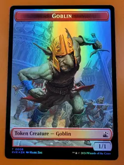1x Goblin & Angel (0002) | FOIL TOKEN | Ravnica Remastered | MTG Magic Cards - Image 1