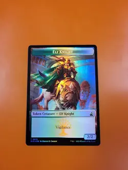 1x Elf Knight & Soldier (0016) | FOIL TOKEN | Ravnica Remastered | MTG Magic - Image 3