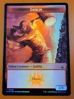 1x Elf Knight & Goblin (0009) | FOIL TOKEN | Ravnica Remastered | MTG Magic - Image 2