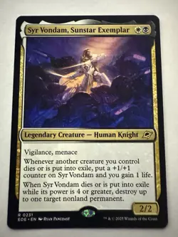MTG Edge of Eternities R Syr Vondam, Sunstar Exemplar 0231 Regular - Image 1
