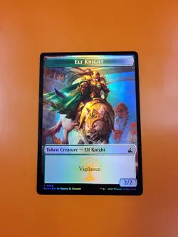 1x Elf Knight & Domri Rade (0020) | FOIL TOKEN | Ravnica Remastered | MTG Magic - Image 3