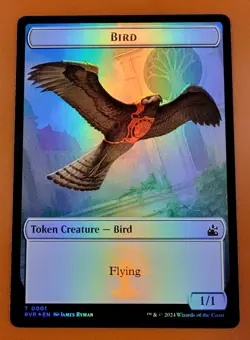 1x Bird & Zombie (0006) | FOIL TOKEN | Ravnica Remastered | MTG Magic Cards - Image 1