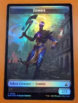 1x Bird & Zombie (0006) | FOIL TOKEN | Ravnica Remastered | MTG Magic Cards - Image 2