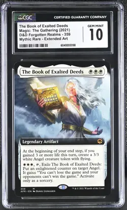 THE BOOK OF EXALTED DEEDS D&D Forgotten Realms Extended Art CGC 10 MTG - Image 1
