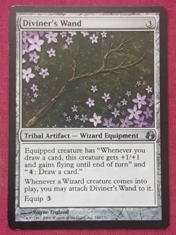 Magic The Gathering MORNINGTIDE DIVINER'S WAND artifact card MTG - Image 1