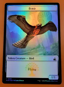 1x Bird & Sphinx (0017) | FOIL TOKEN | Ravnica Remastered | MTG Magic Cards - Image 1
