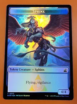 1x Bird & Sphinx (0017) | FOIL TOKEN | Ravnica Remastered | MTG Magic Cards - Image 2