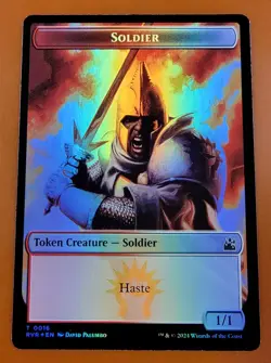 1x Bird & Soldier (0016) | FOIL TOKEN | Ravnica Remastered | MTG Magic Cards - Image 2