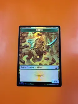 1x Bird & Rhino (0011) | FOIL TOKEN | Ravnica Remastered | MTG Magic Cards - Image 4