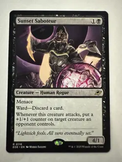 MTG Edge of Eternities R Sunset Saboteur 0116 Regular - Image 1
