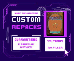 MTG Custom Repack Booster -15 Cards w/ Guaranteed 2 Rares or Mythics No Filler - Image 1
