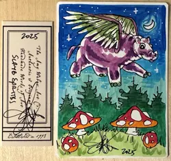 MTG ARTIST PROOF WB Scryb Sprites AP Sketch Art Amy WEBER Magic - Image 1