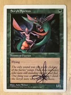 MTG ARTIST PROOF WB Scryb Sprites AP Sketch Art Amy WEBER Magic - Image 2