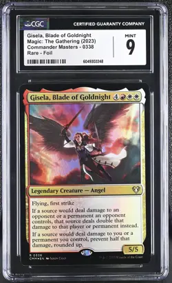 GISELA, BLADE OF GOLDNIGHT Commander Masters Foil CGC 9 MTG [Nostalgium] - Image 1