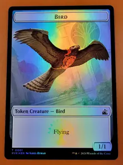 1x Bird & Beast (0014) | FOIL TOKEN | Ravnica Remastered | MTG Magic Cards - Image 1