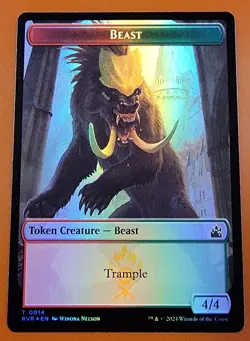 1x Bird & Beast (0014) | FOIL TOKEN | Ravnica Remastered | MTG Magic Cards - Image 2