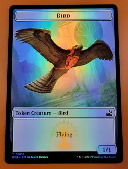 1x Bird & Angel (0003) | FOIL TOKEN | Ravnica Remastered | MTG Magic Cards - Image 1