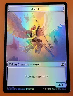 1x Bird & Angel (0003) | FOIL TOKEN | Ravnica Remastered | MTG Magic Cards - Image 2
