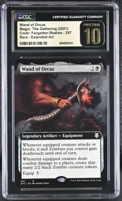 WAND OF ORCUS Adventures in Forgotten Realms D&D Ext Art CGC 10 Pristine MTG - Image 1