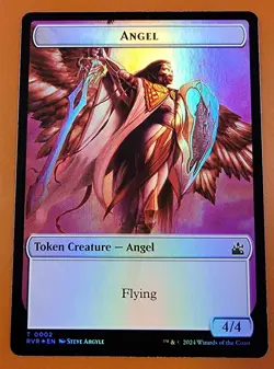 1x Bird & Angel (0002) | FOIL TOKEN | Ravnica Remastered | MTG Magic Cards - Image 2