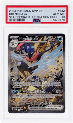 2024 Pokemon Scarlet and Violet Black Star Promo Greninja Ex PSA 10 - Image 1