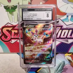 CGC 8 Sylveon V 083/069 SR Alt Art Korean - Eevee Heroes - Pokemon - SHIPS FAST - Image 1