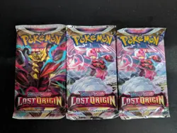 Lost Origin Pokemon TCG - 3 Sealed Packs - Assorted Art - Image 1