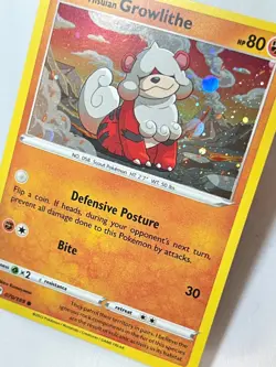 Hisuian Growlithe 070/189 Cosmos Holo Promo Fall Collector Chest Pokemon TCG NM - Image 2