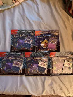Pokemon SV4.5 Paldean Fates Tech Sticker Collection LOT OF 5 *SEALED* - Image 2