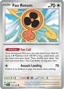 Pokemon - Fan Rotom - 118/142 - Stellar Crown - NM/M - Image 1
