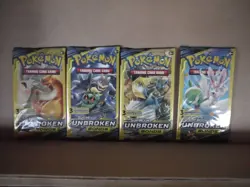 Pokemon Sun @ Moon Unbroken Bonds Art Set 4 Packs 3 Cards Per Pack - Image 1
