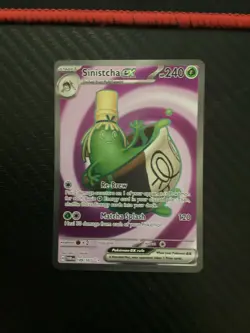Sinistcha ex 189/167 Full Art UR Pokemon Twilight Masquerade NM - Image 1