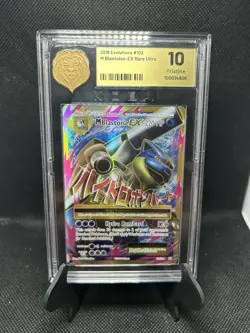 Pokemon Mega M Blastoise Ex XY Evolutions 102/108 KOBA 10 Pristine PSA 10 Worthy - Image 1