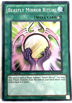 YuGiOh! - Beastly Mirror Ritual - PRC1-EN002 - 1st Edition - Super Rare - Image 1