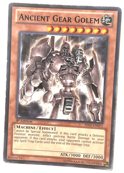 YuGiOh! - Ancient Gear Golem - BP01-EN011 - 1st Edition - Common - Image 1