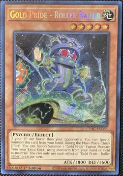 Gold Pride - Roller Baller CYAC-EN086 Cyberstorm Access 1st Edition Yugioh Card - Image 1