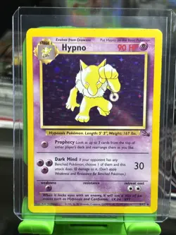 Hypno 8/62 Holo Fossil Set Pokemon Card NM/LP - Image 2